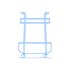 Furniture Side Tables End Tables Ikea Lubban Serving Cart Stencil Svg Vector, Free Vectors File